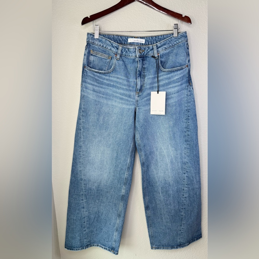 Seventy + Mochi Gracie Twisted Jeans‎ Organic Cotton Recycled Denim Size 29/32